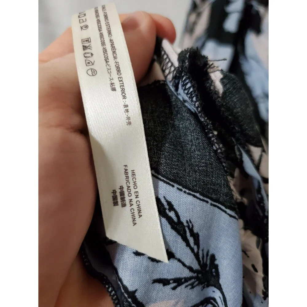 Free People Intimately Heat Wave Printed Maxi Dress Black Size Small Petite